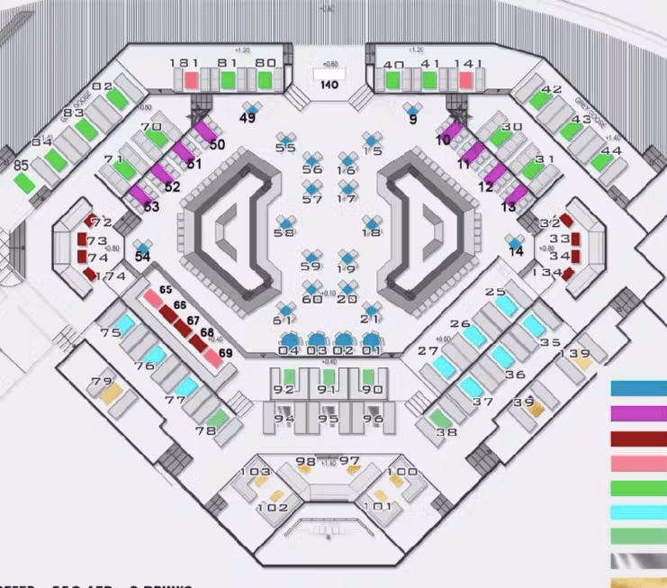 white dubai table map